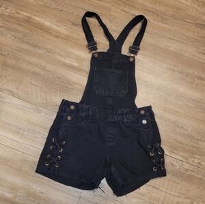 Hollister Black Denim Overalls